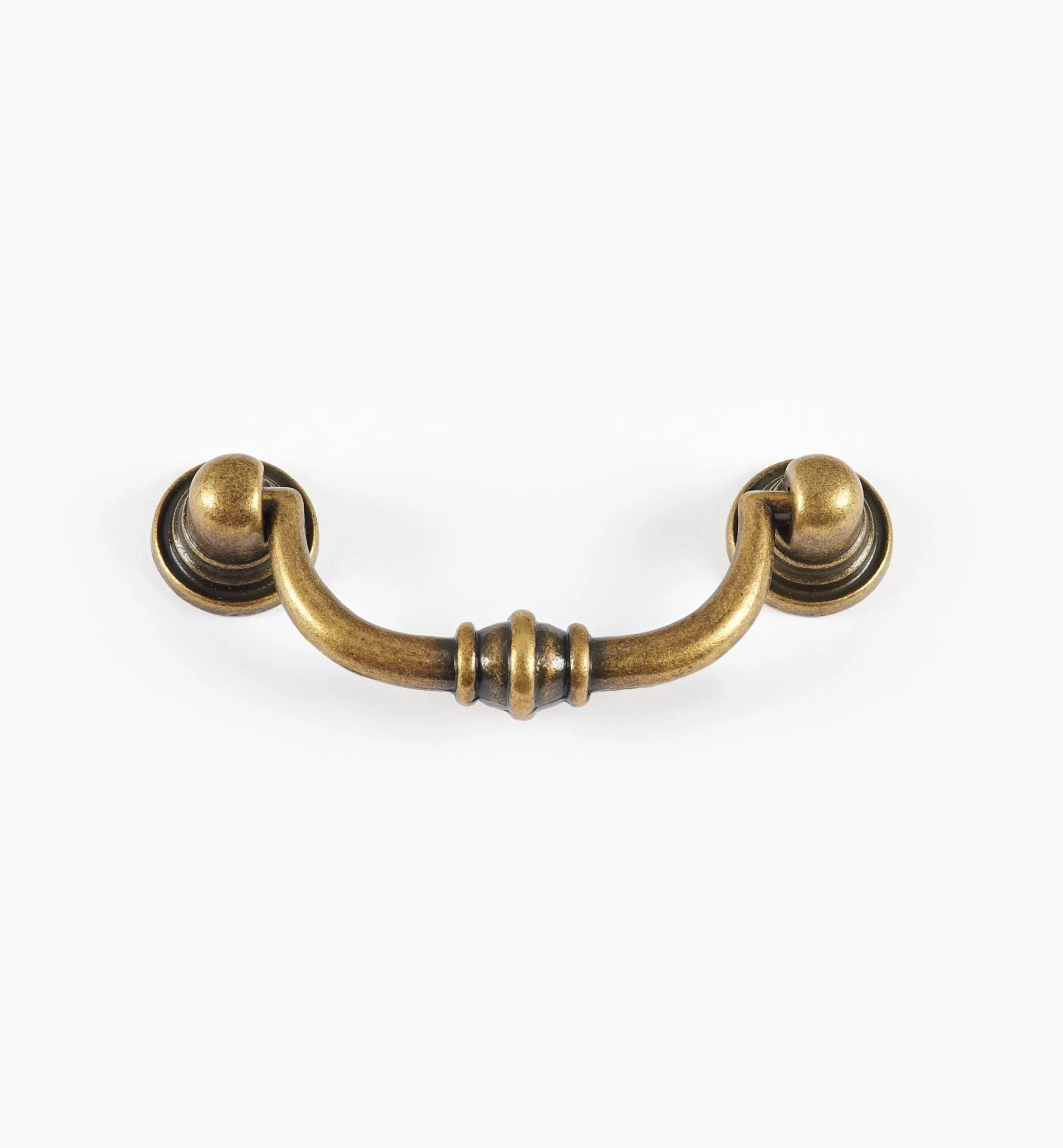 Lee Valley Antique Brass Ring Rosette Pull