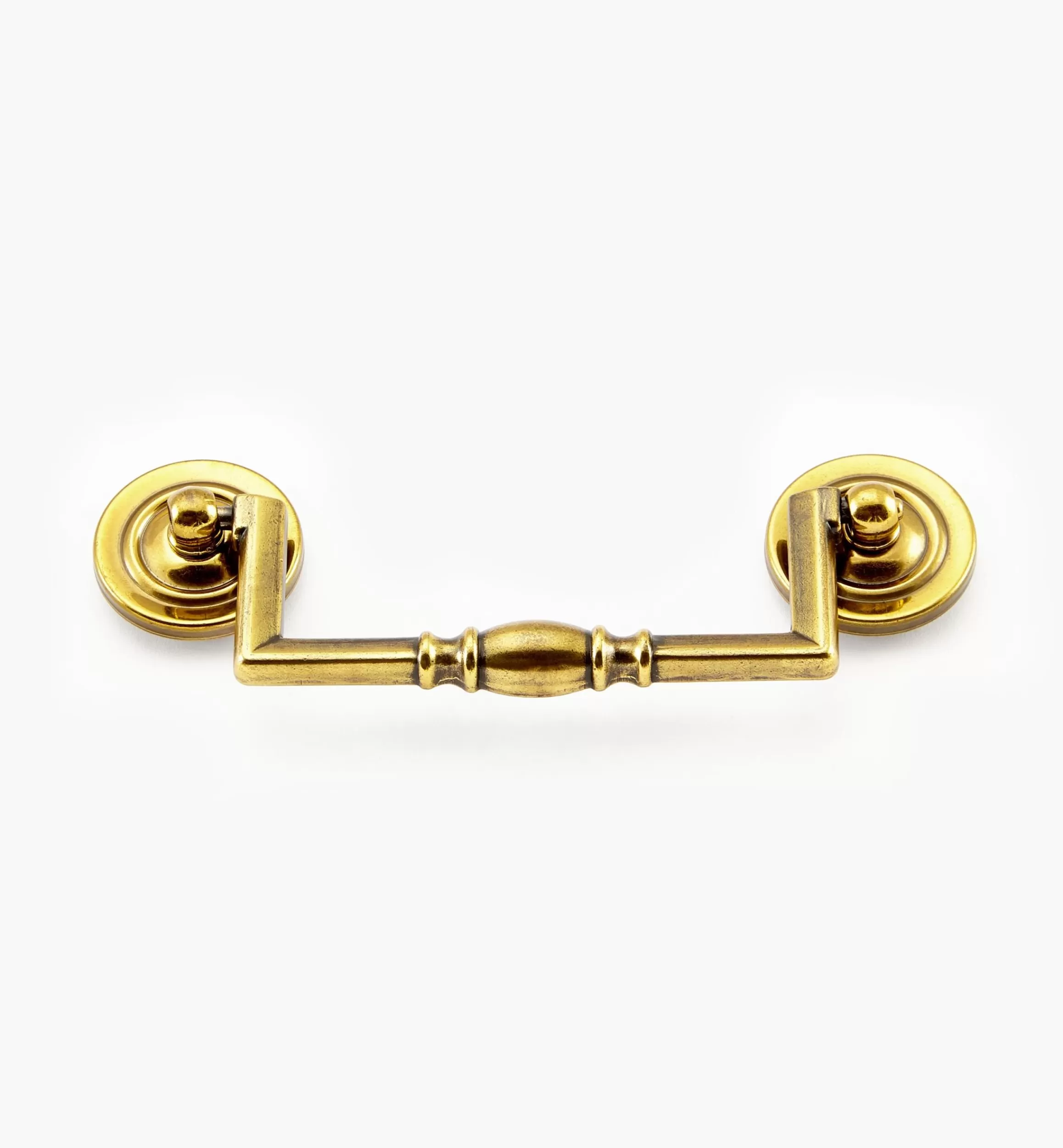 Lee Valley Antique Brass Traditional Squared Bail Pull