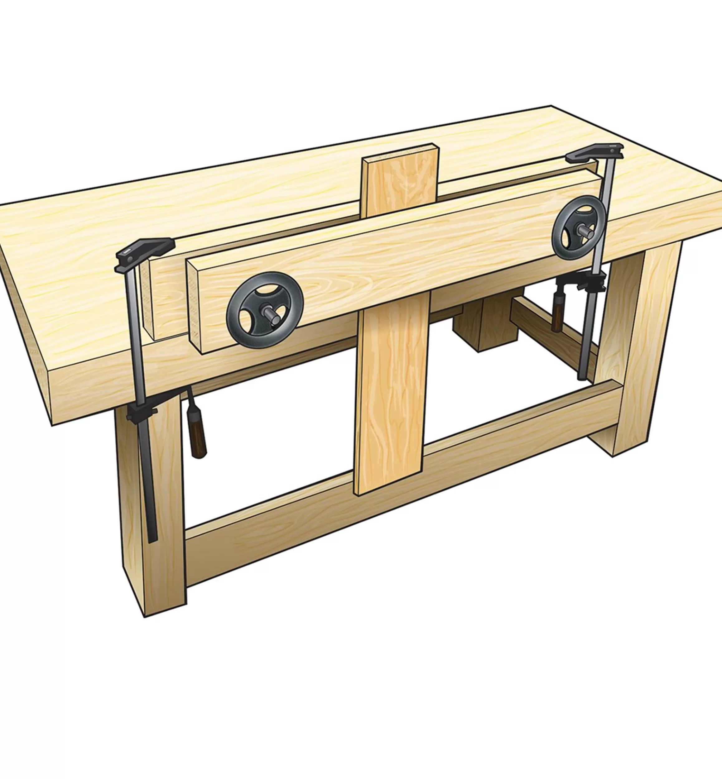 Lee Valley Benchcrafted Moxon Vise Hardware