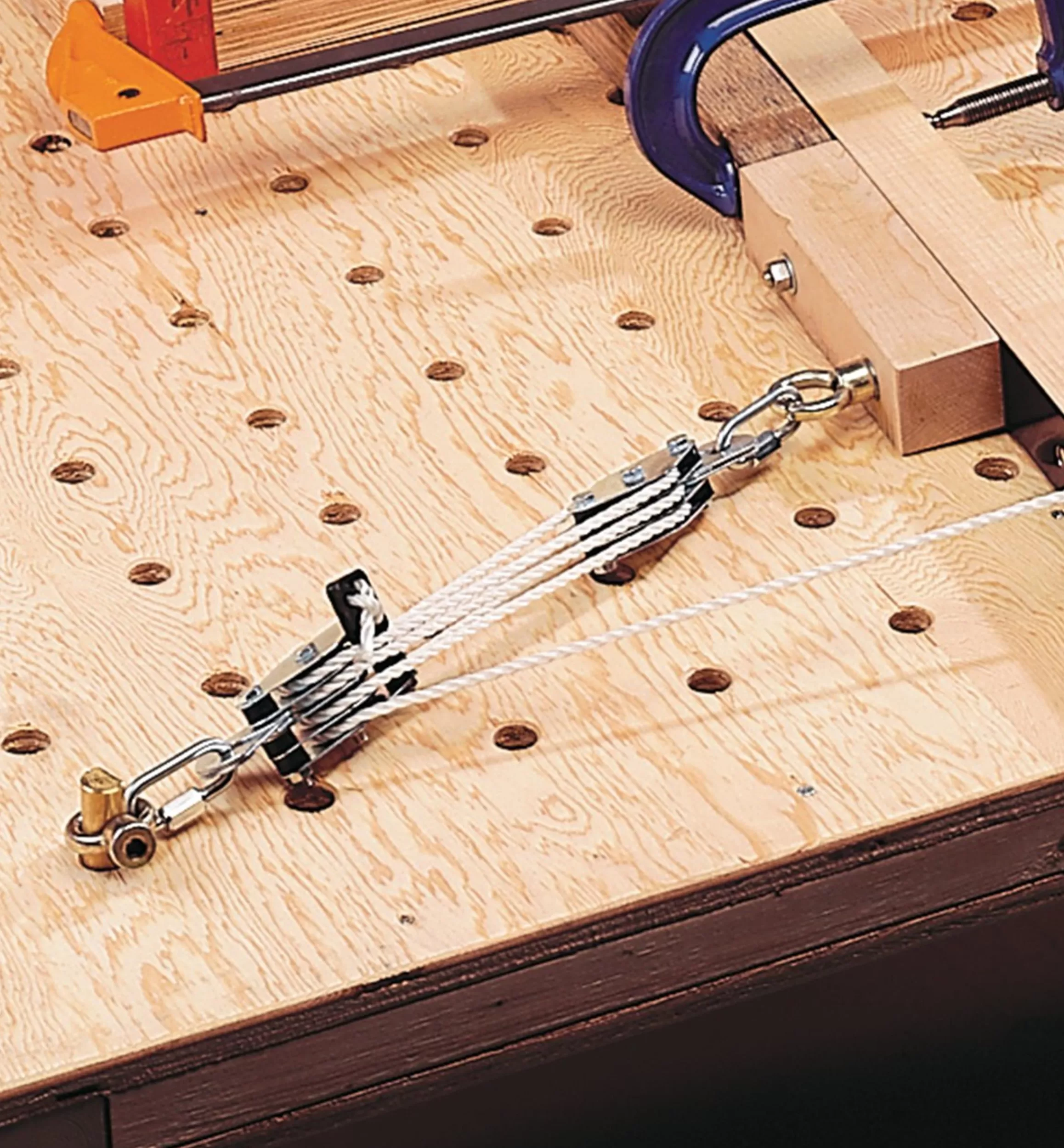 Lee Valley Block And Tackle System For Steam Bending