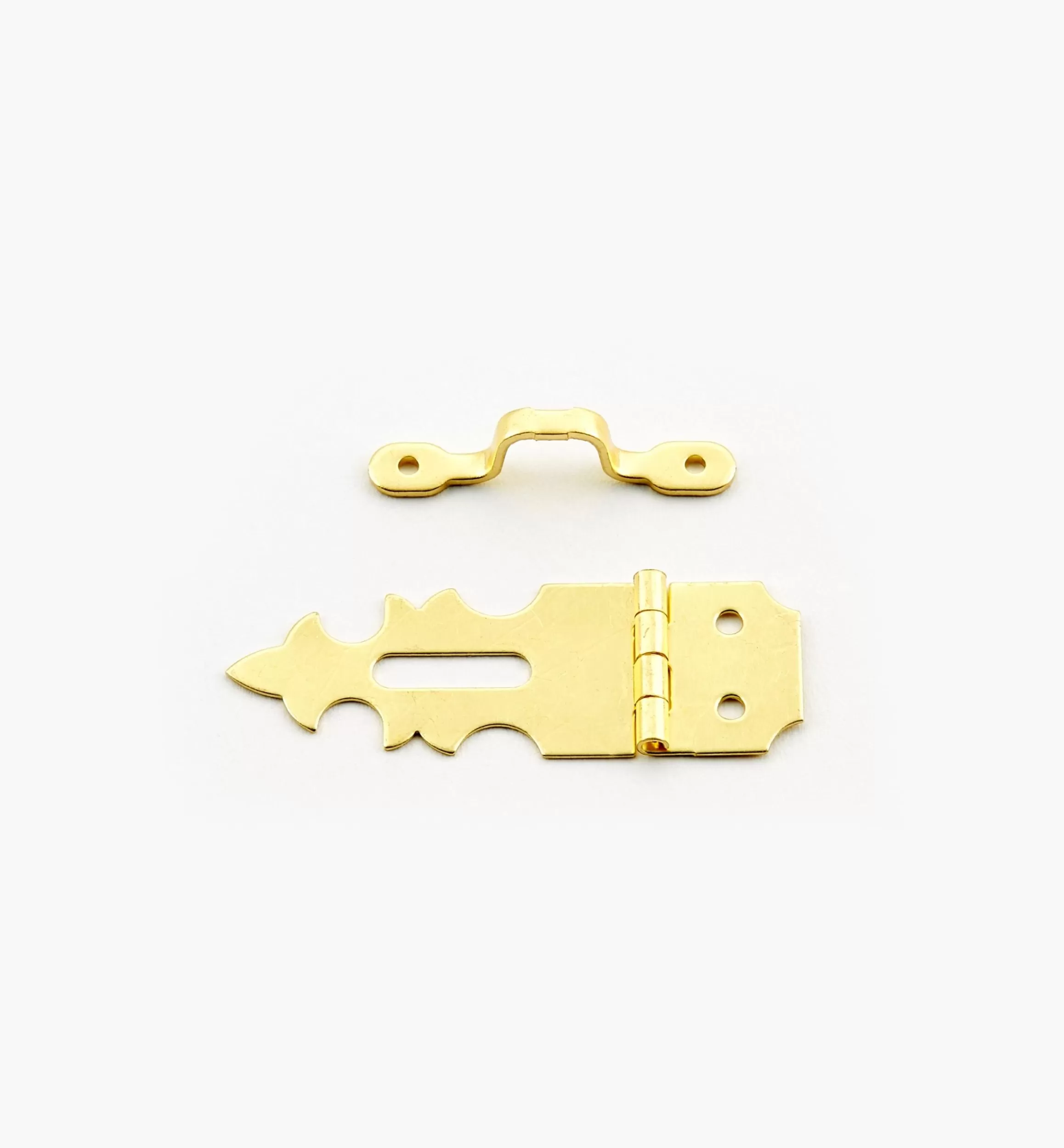 Lee Valley Fancy Narrow Brass Box Hasps