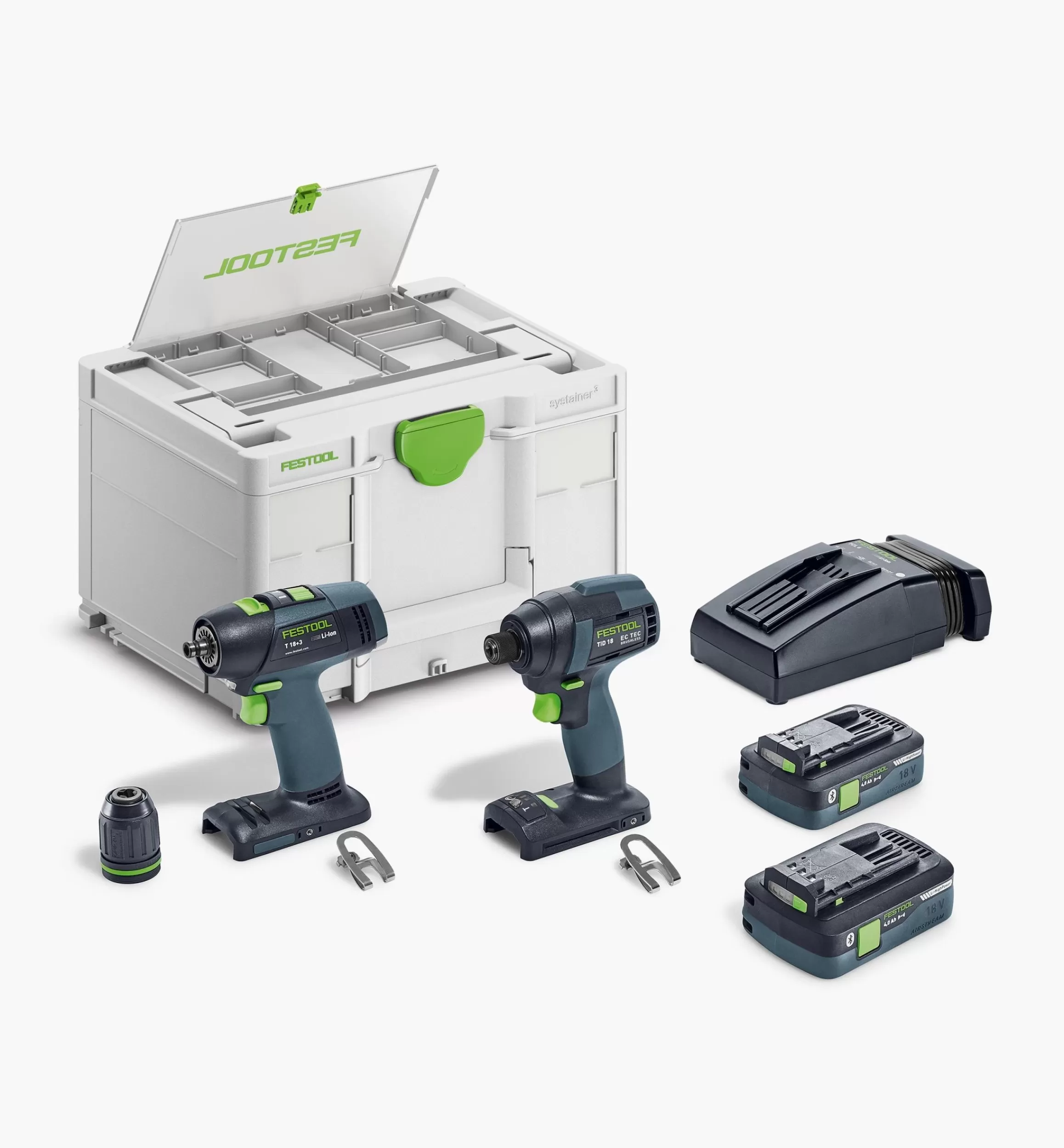 Lee Valley Festool Impact Driver & Drill Set TID18 HPC 4,0I-Set T18