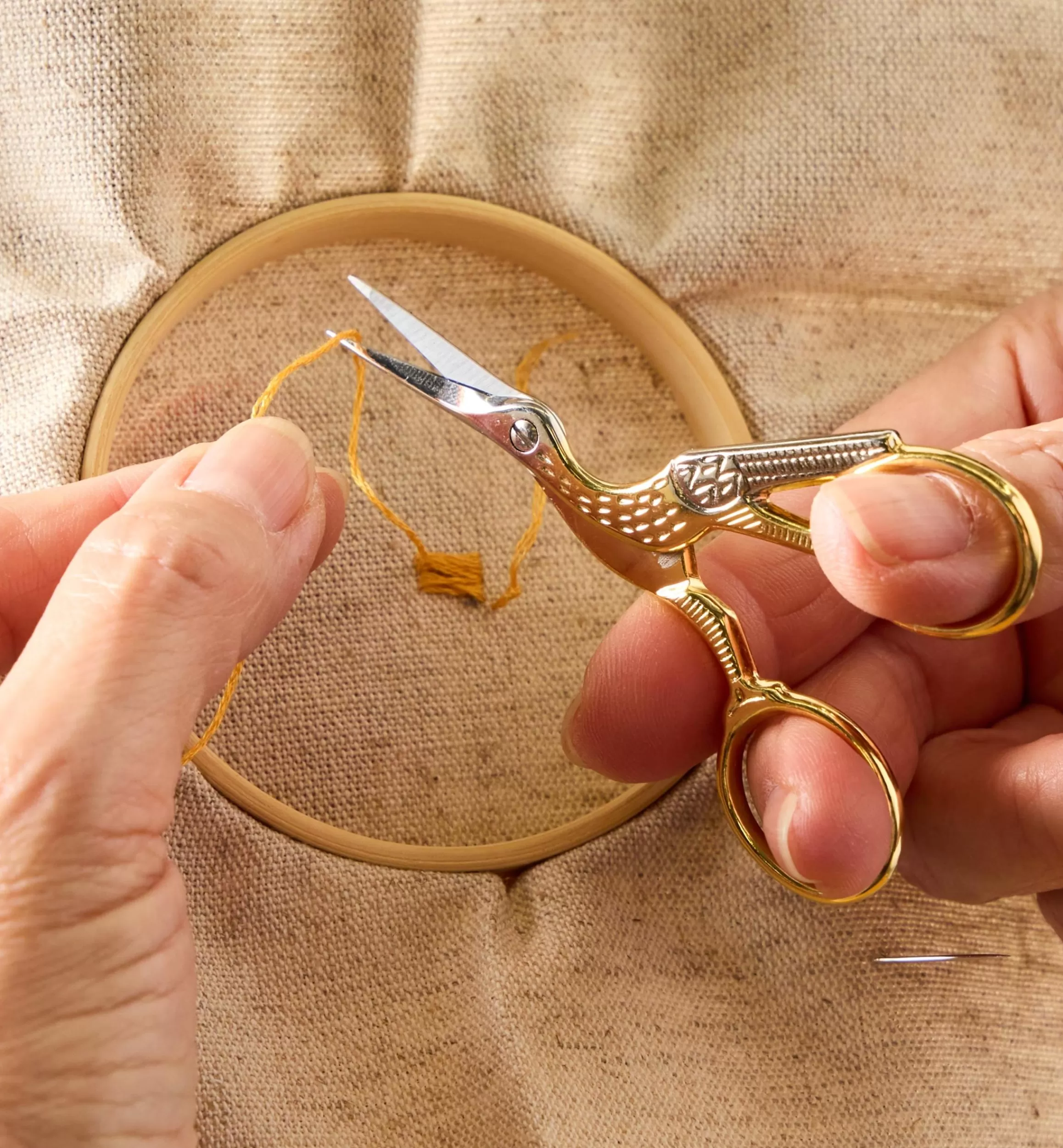 Lee Valley Gold-Plated Stork Scissors
