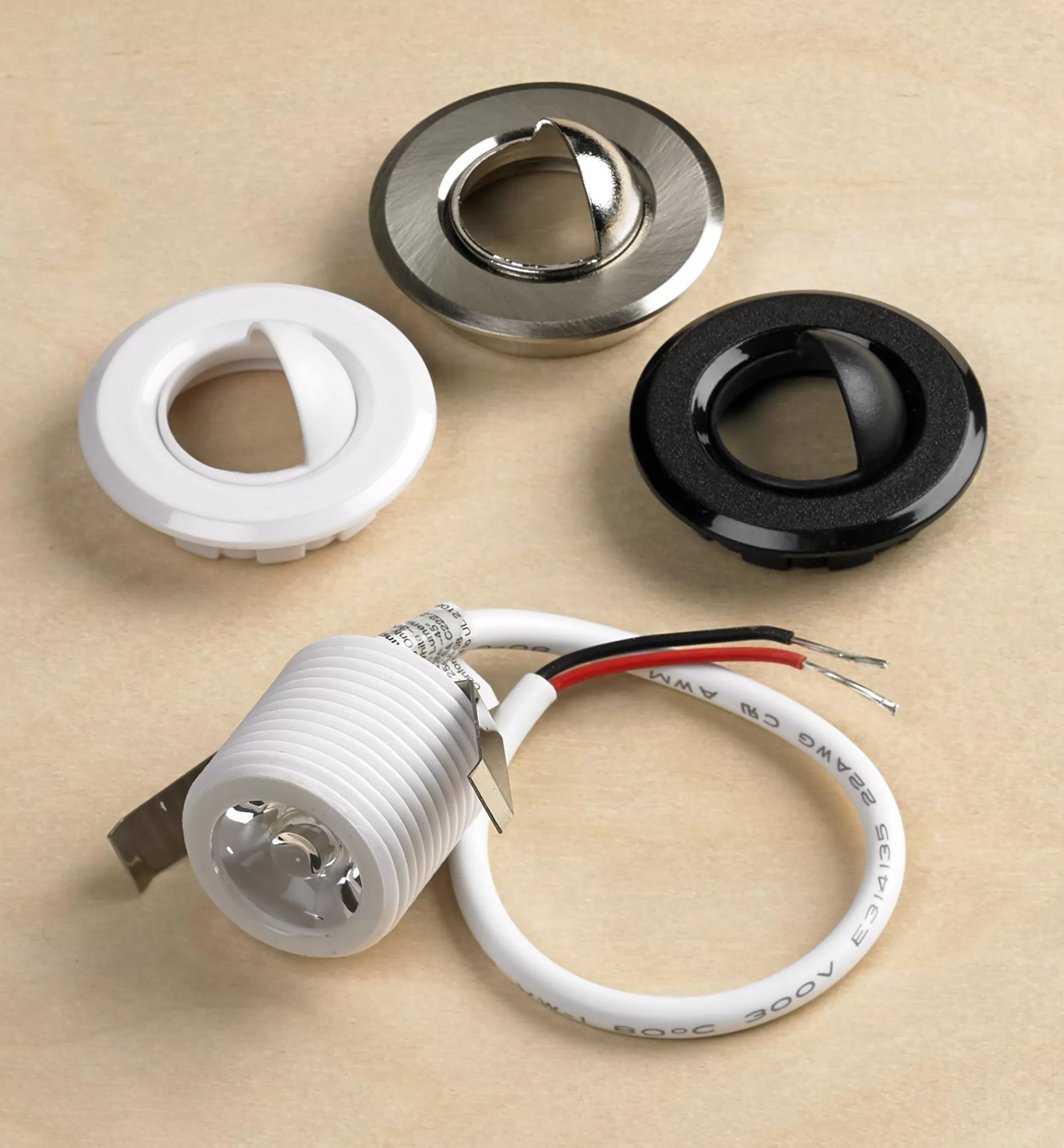 Lee Valley Indoor/Outdoor Warm Or Natural White Mini Recessed LED Light Kits