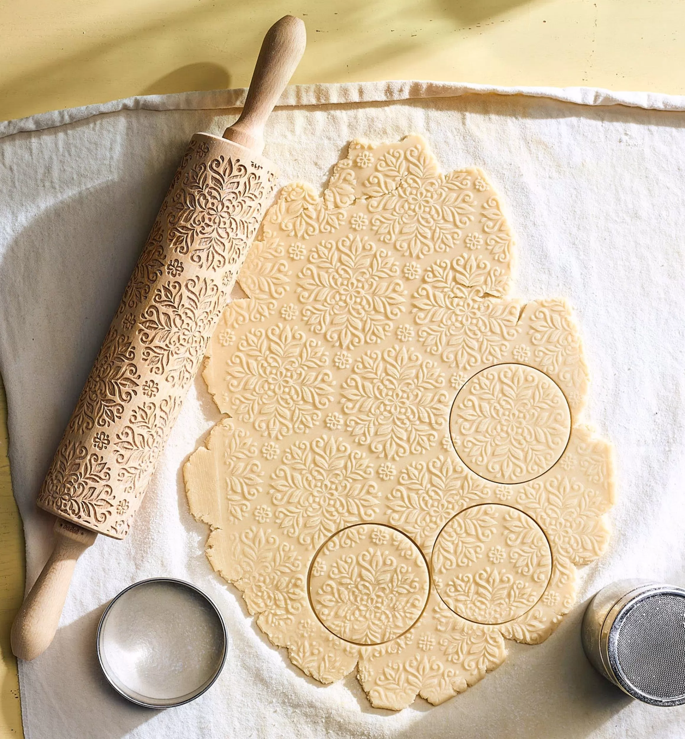 Lee Valley Kaleidoscope Embossing Rolling Pin