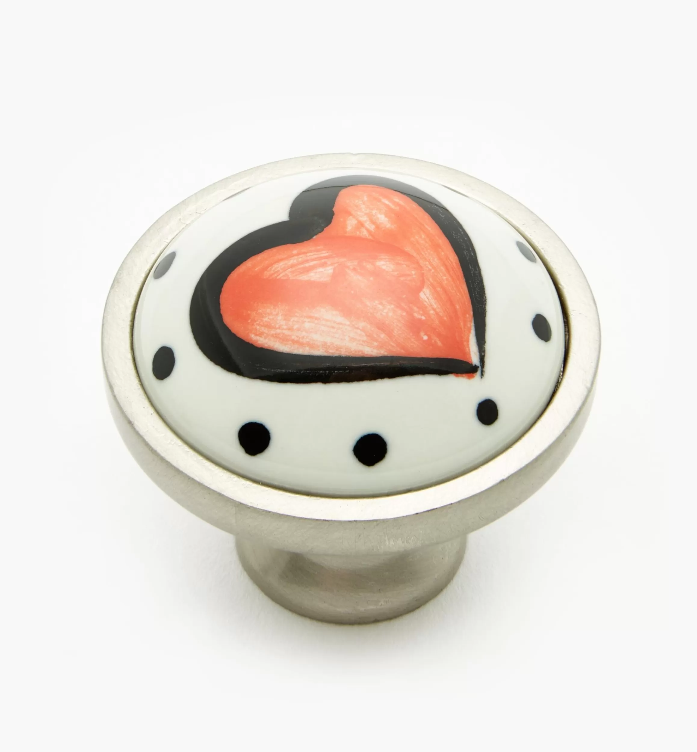 Lee Valley Liberty Ceramic Heart Knobs