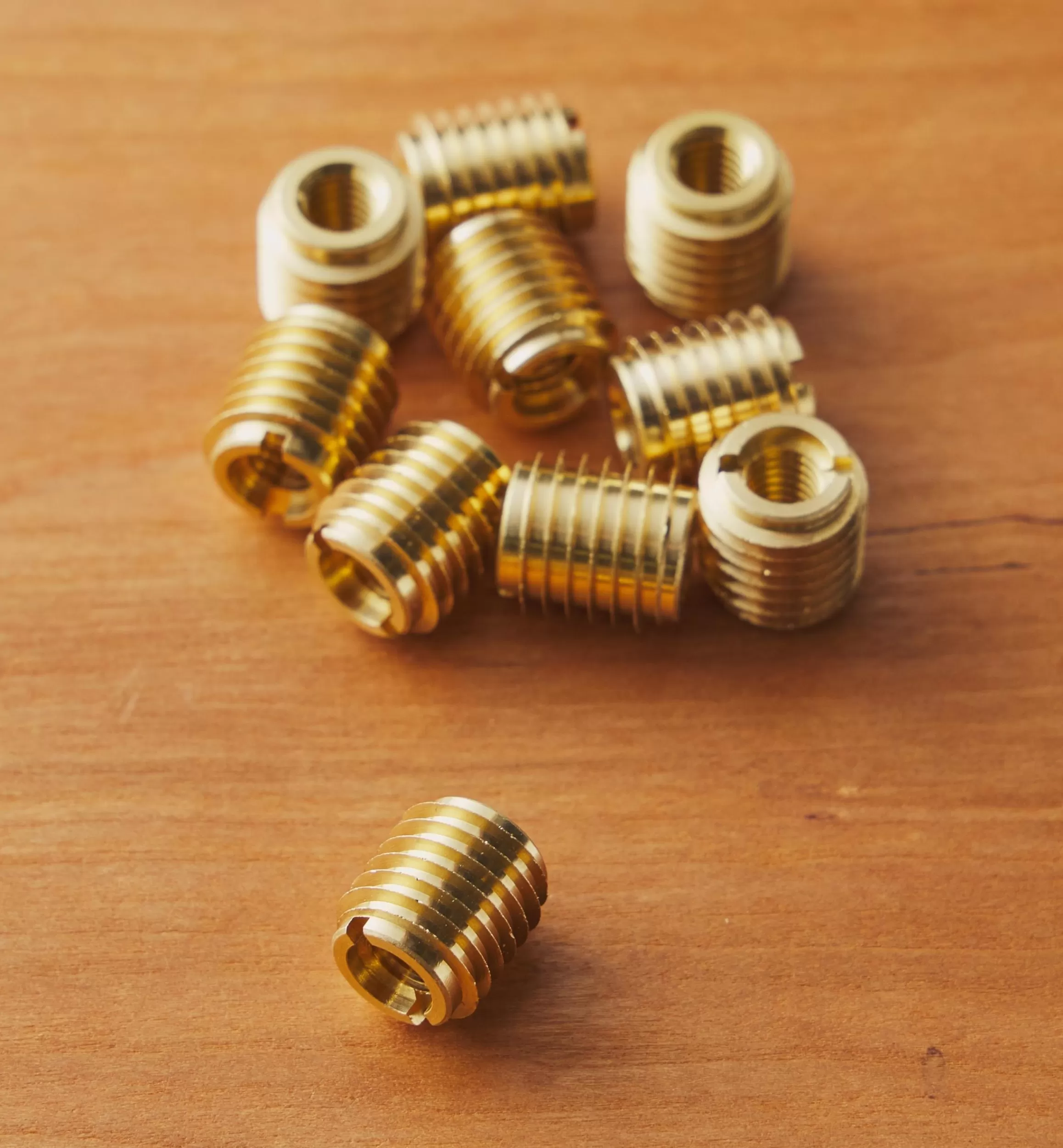 Lee Valley M6-1.0 Brass Knife-Edge Insert Nuts