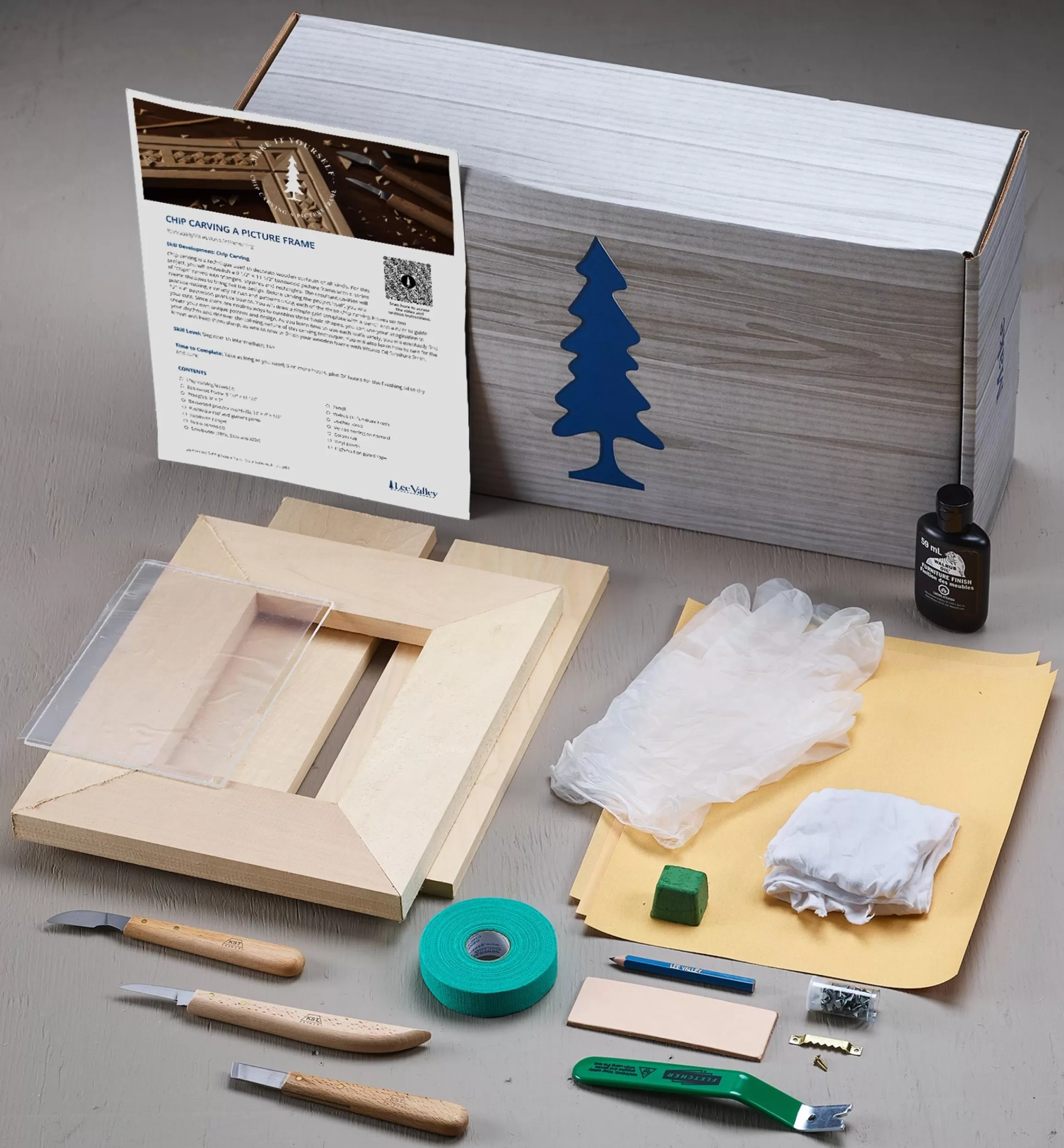 Lee Valley Make It Yourself Chip Carving A Picture Frame Kit