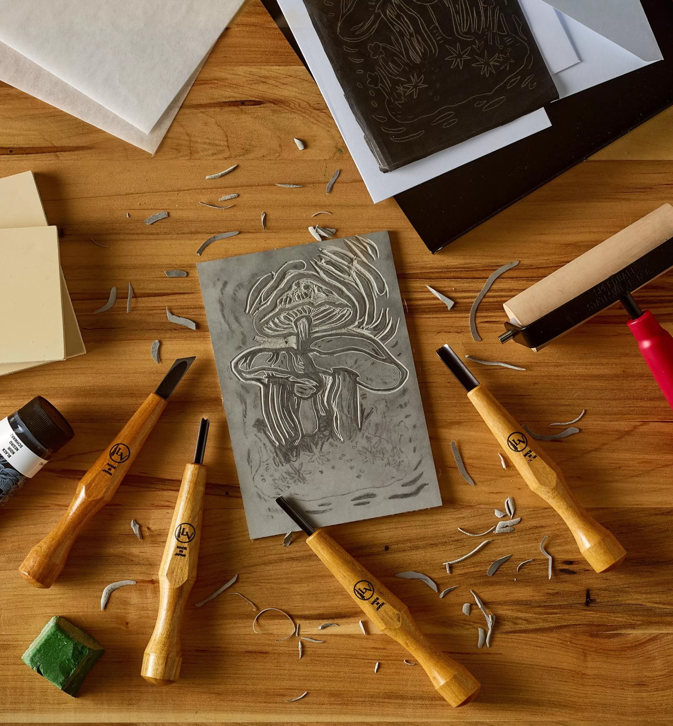 Lee Valley Make It Yourself Linocut Printmaking Kit