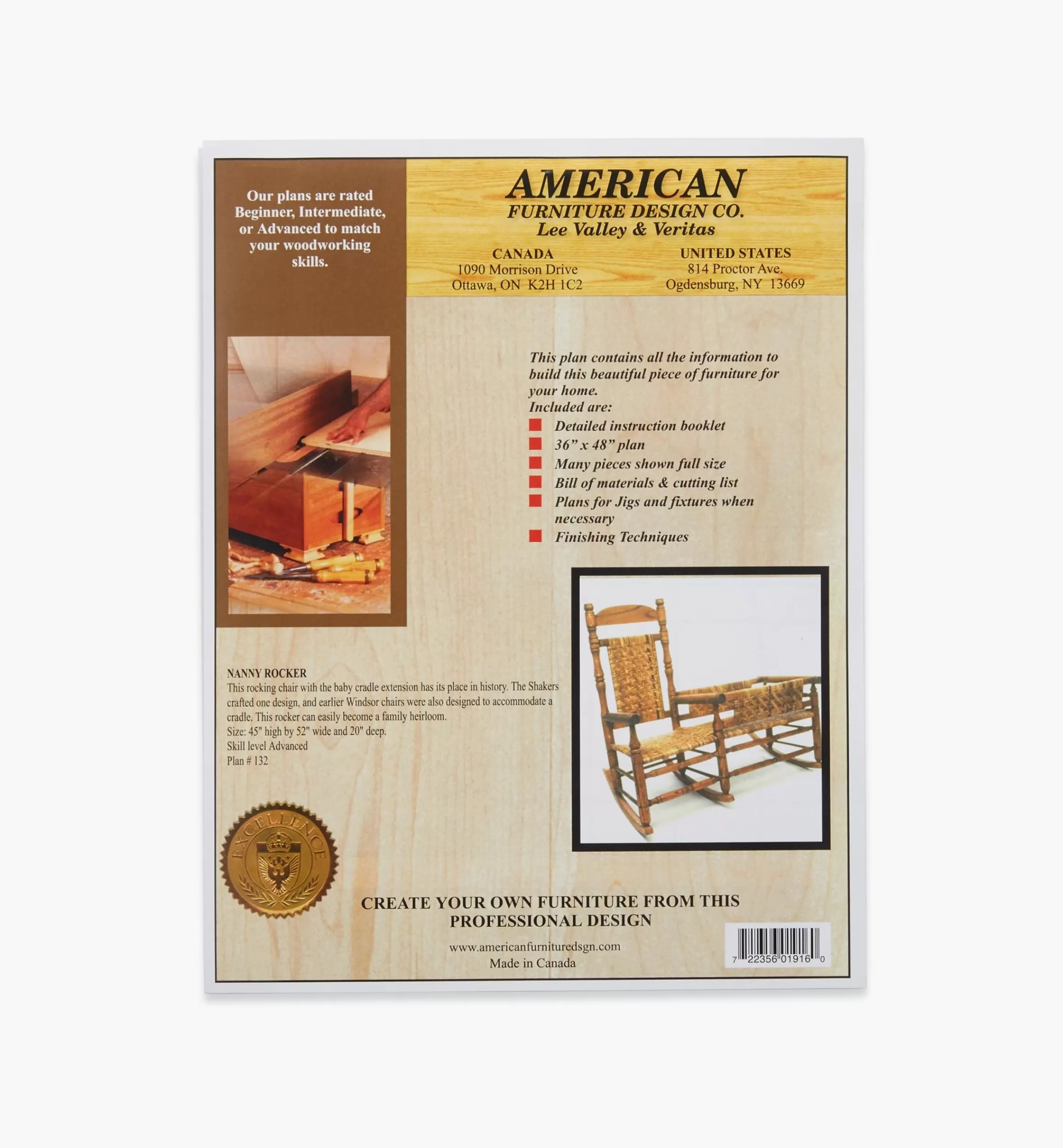 Lee Valley Nanny Rocker Plan
