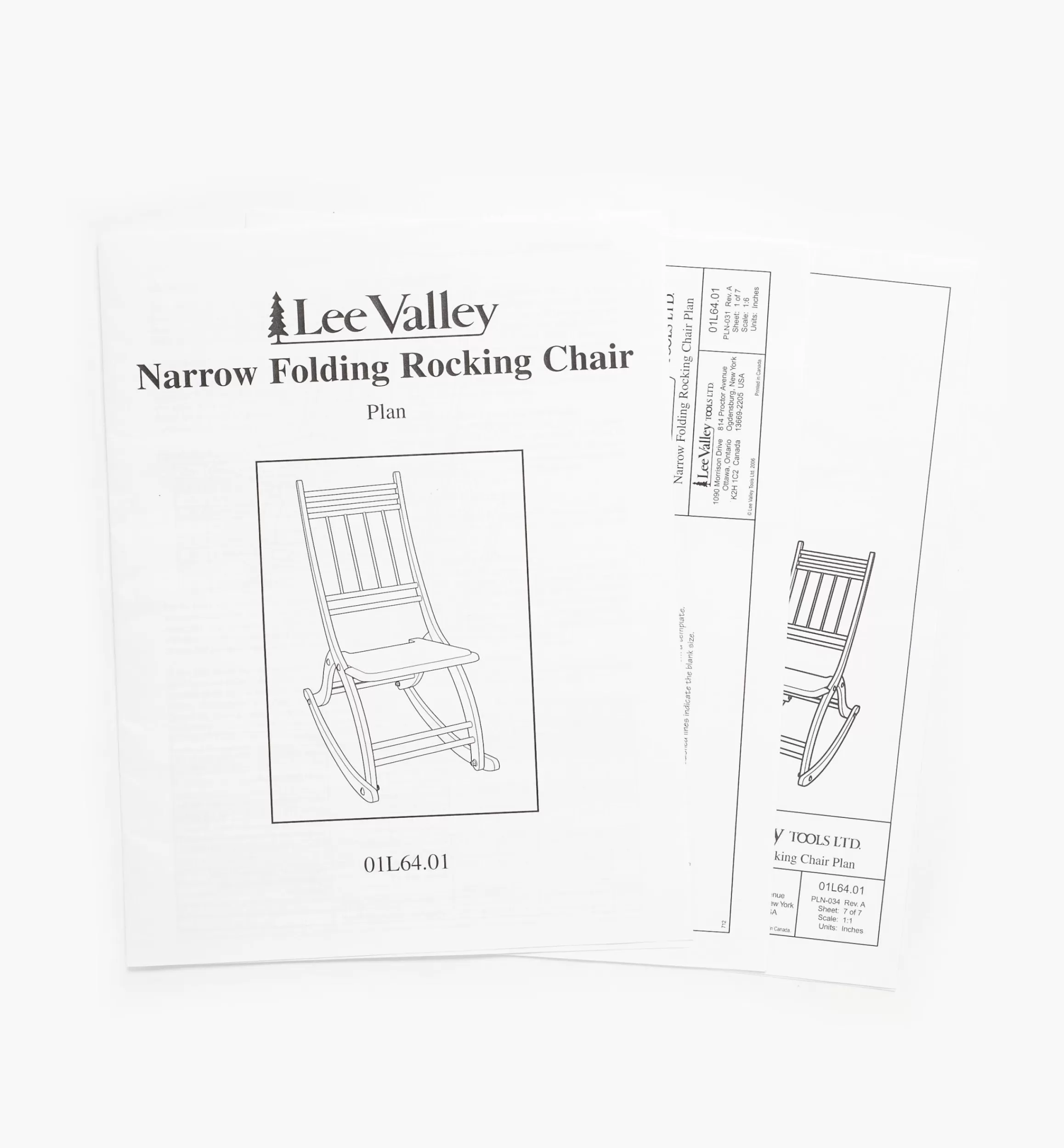 Lee Valley Narrow Folding Rocking Chair Plan