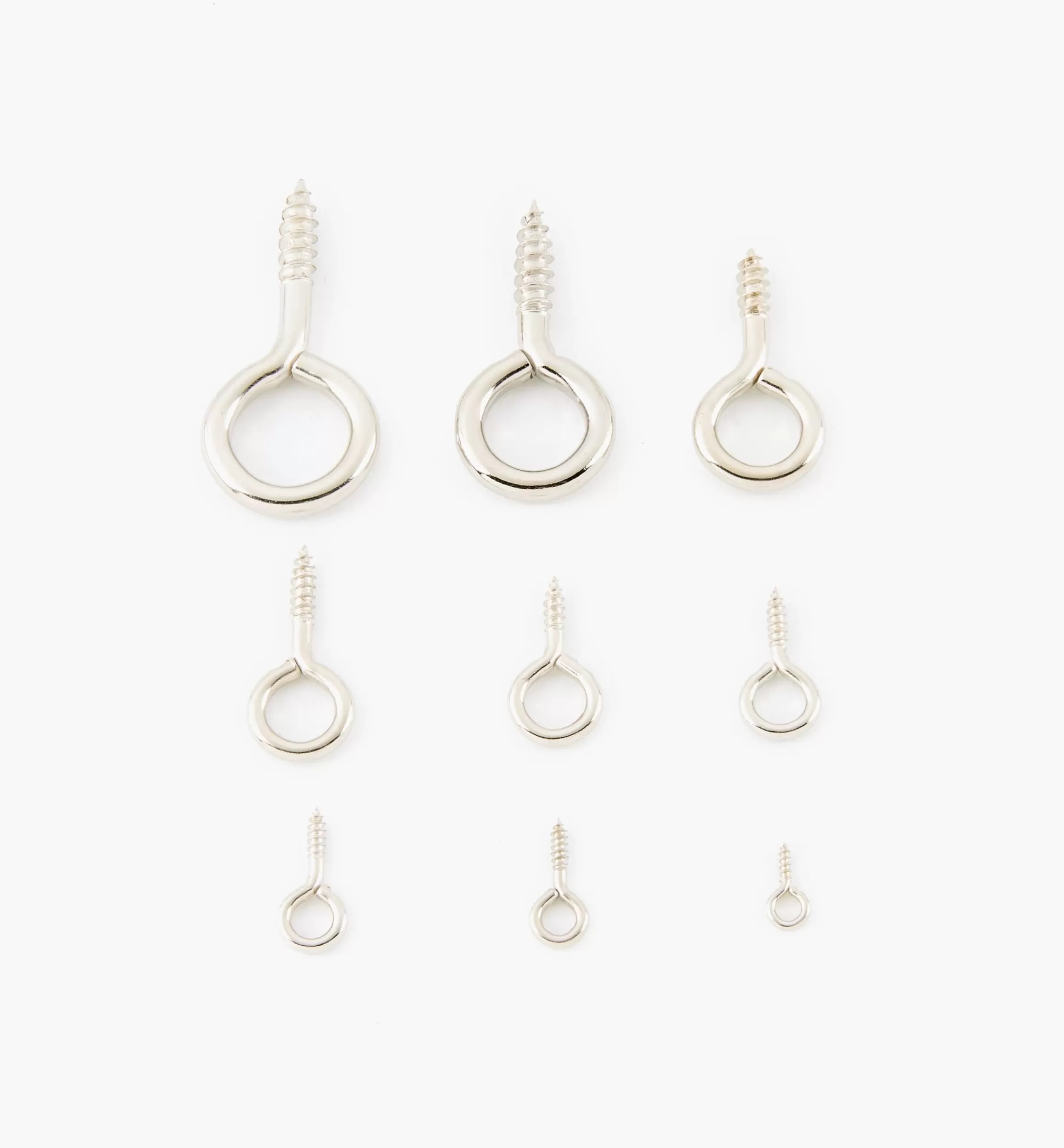 Lee Valley Nickel-Plated Screw Eyes