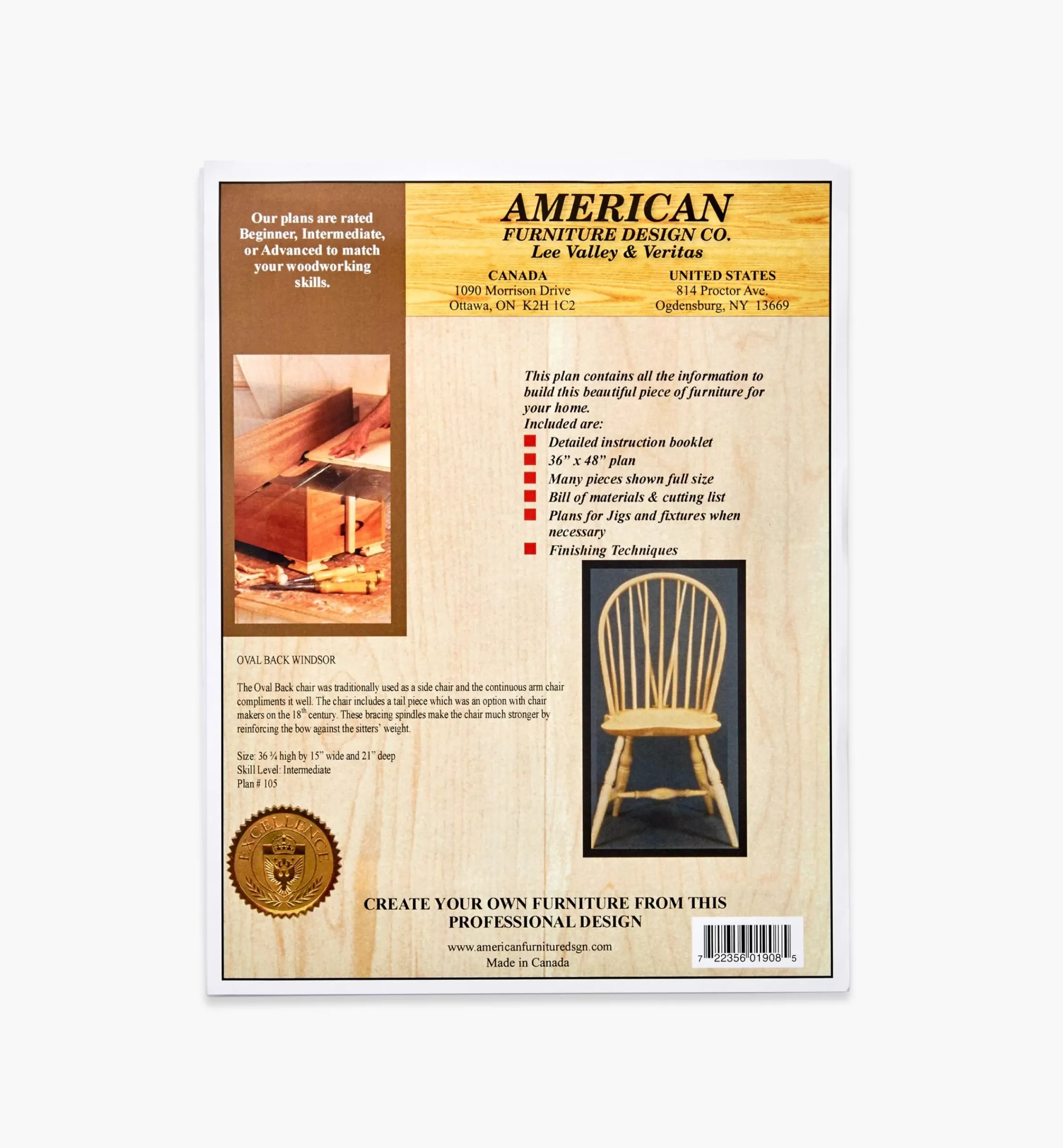 Lee Valley Oval-Back Windsor Chair Plan