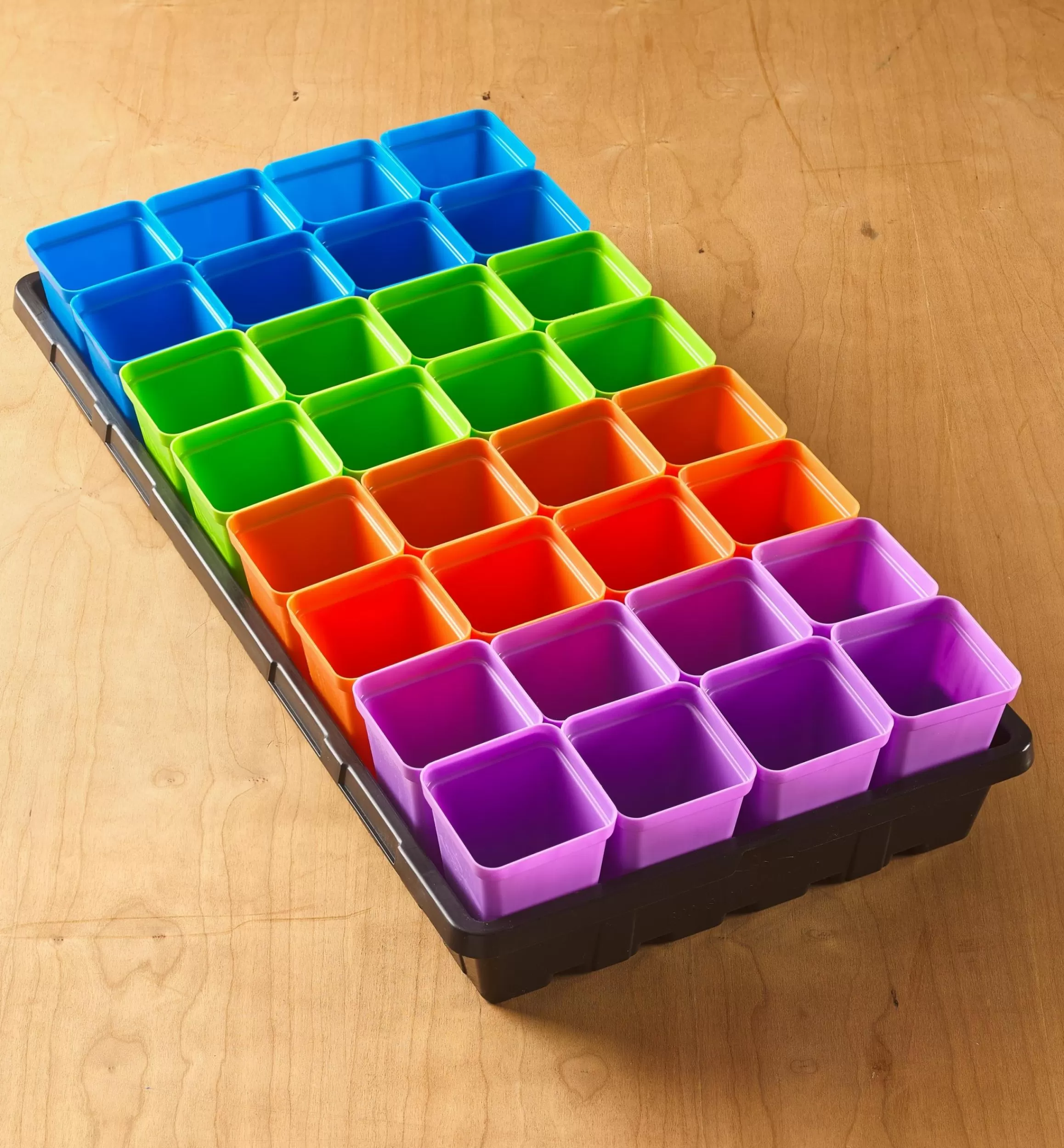 Lee Valley 32-Pack Of 2 1/2" Multicolor Pots With Propagation Tray