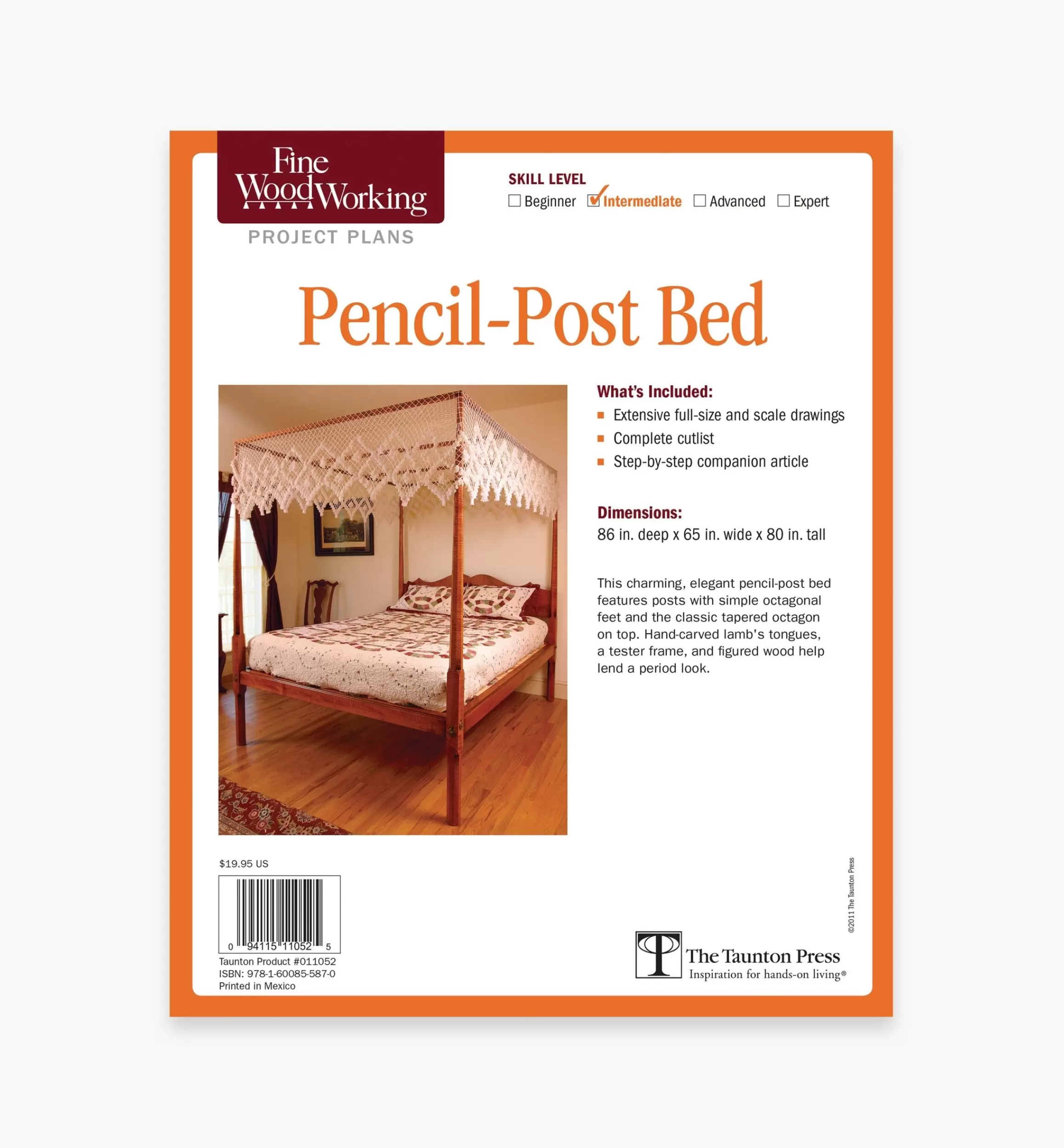 Lee Valley Pencil-Post Bed Plan