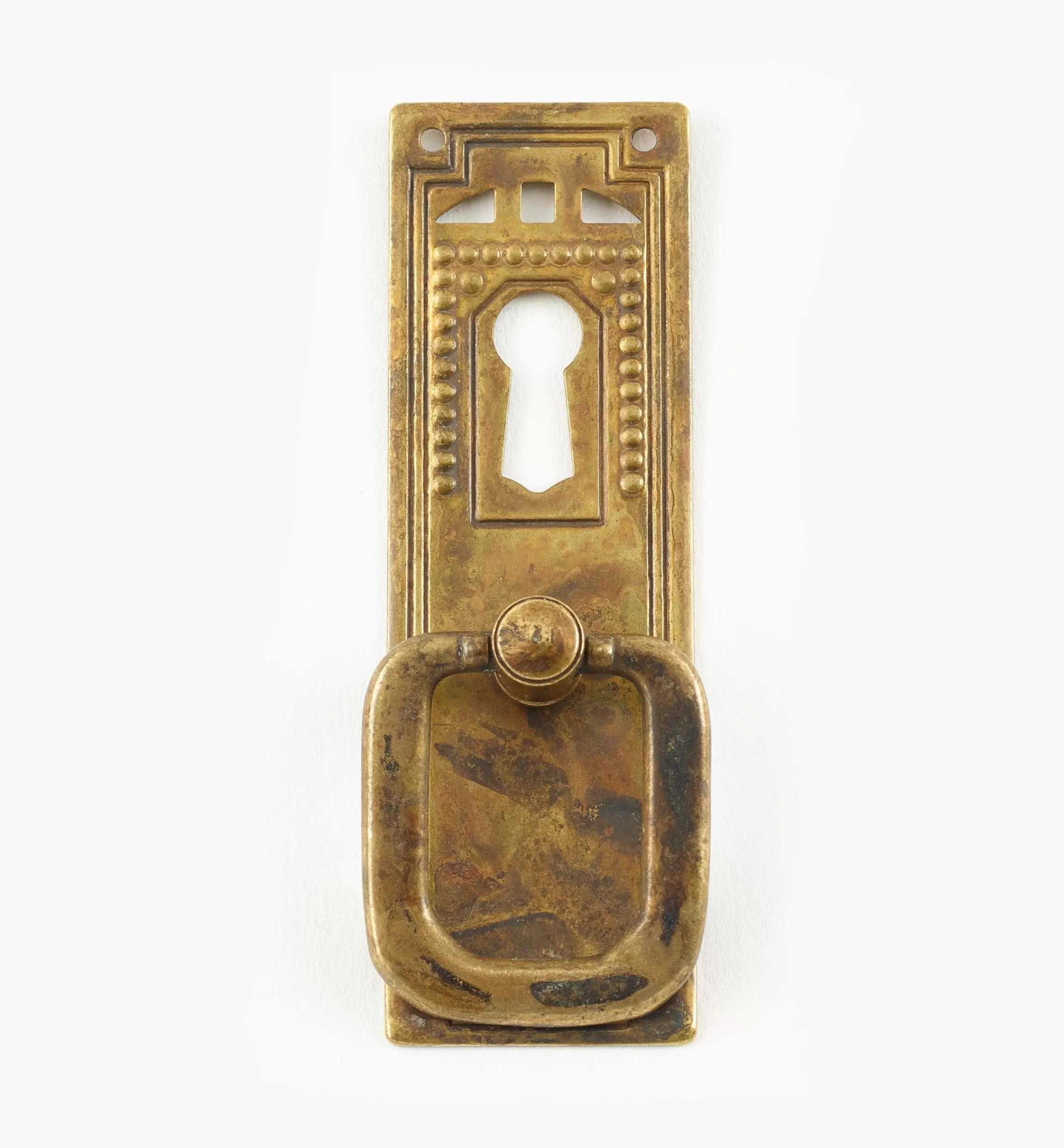 Lee Valley Pierced Vertical Ring Pull With Keyhole