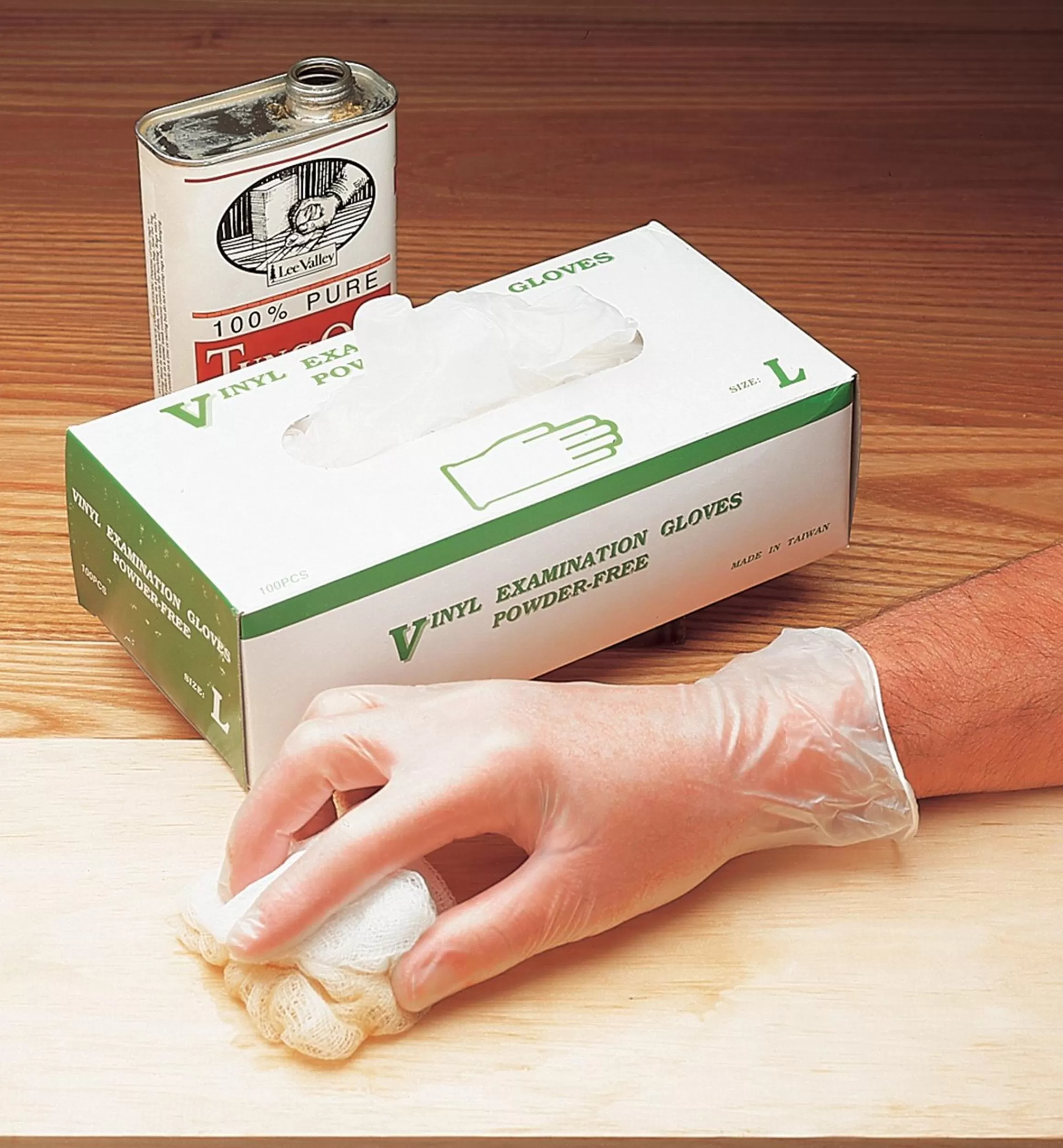 Lee Valley Powder-Free Vinyl Gloves