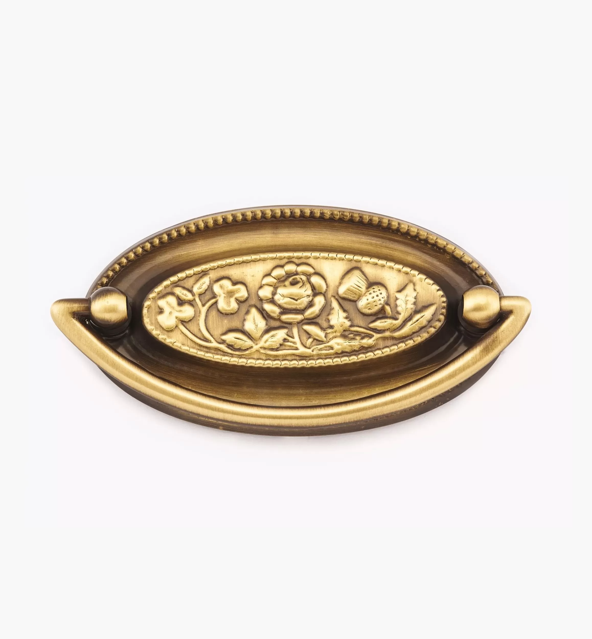 Lee Valley Pressed Floral Plate Pull
