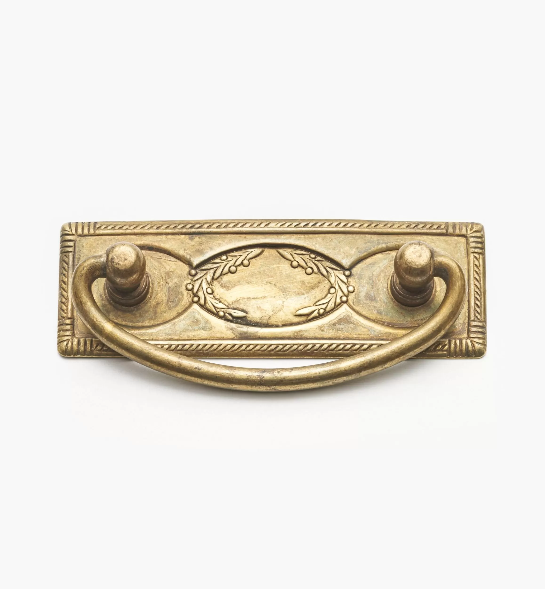 Lee Valley Rope-Edged Rectangular Horizontal Plate Handles