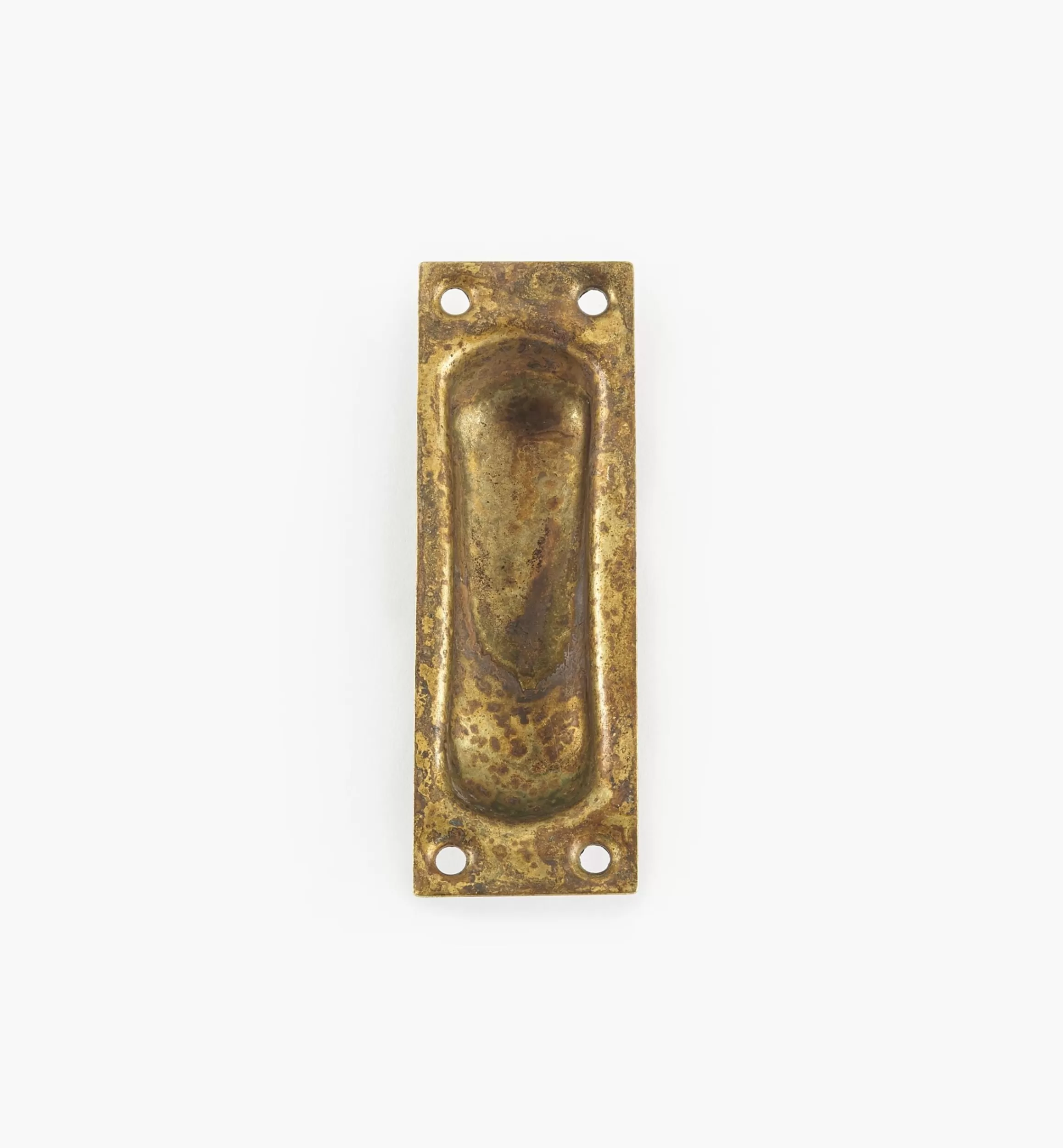 Lee Valley Solid Brass Plate Recessed Pull