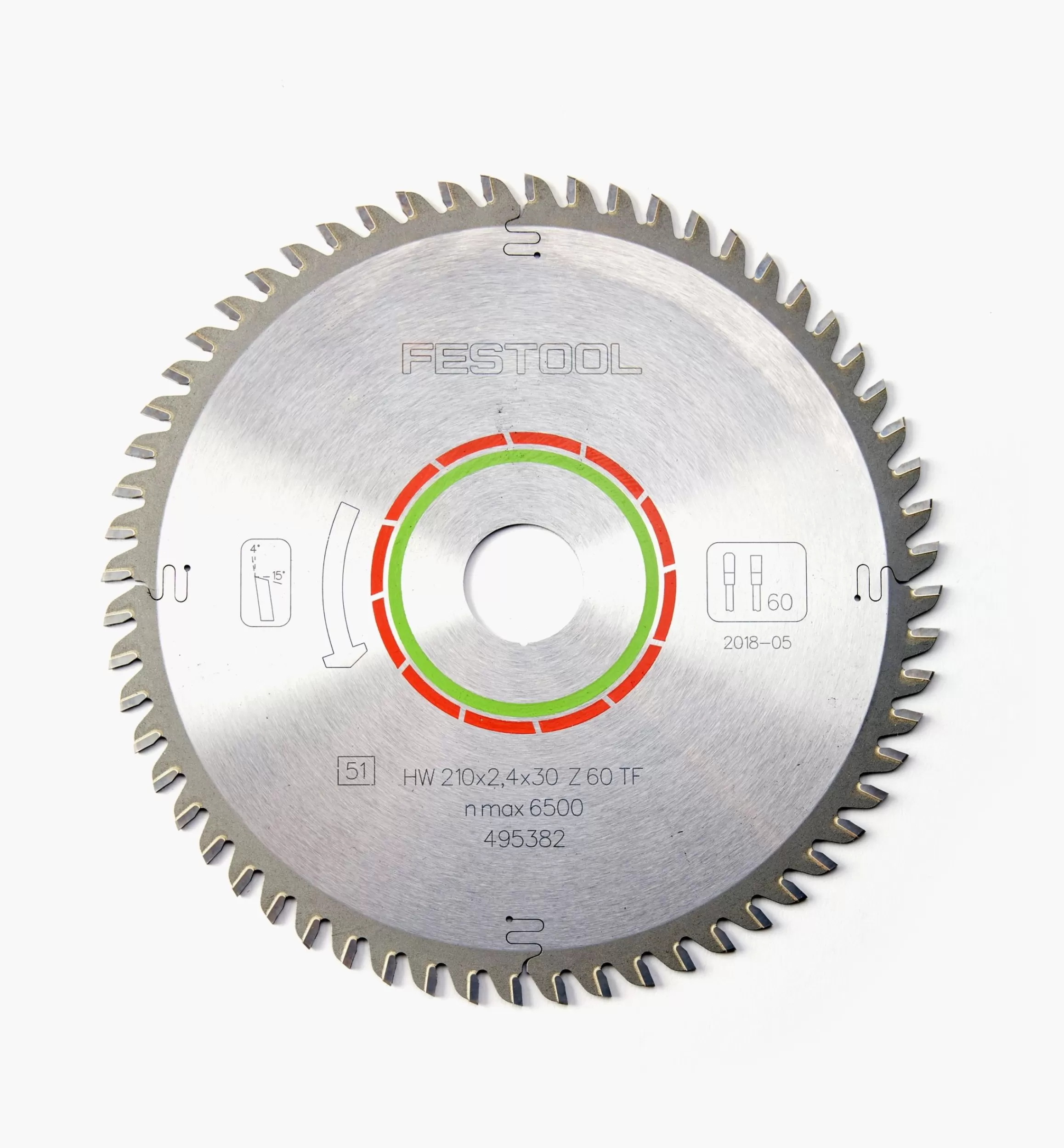 Lee Valley Solid Surface/Laminate Blade For Festool TS 75 EQ Plunge-Cut Circular Saw