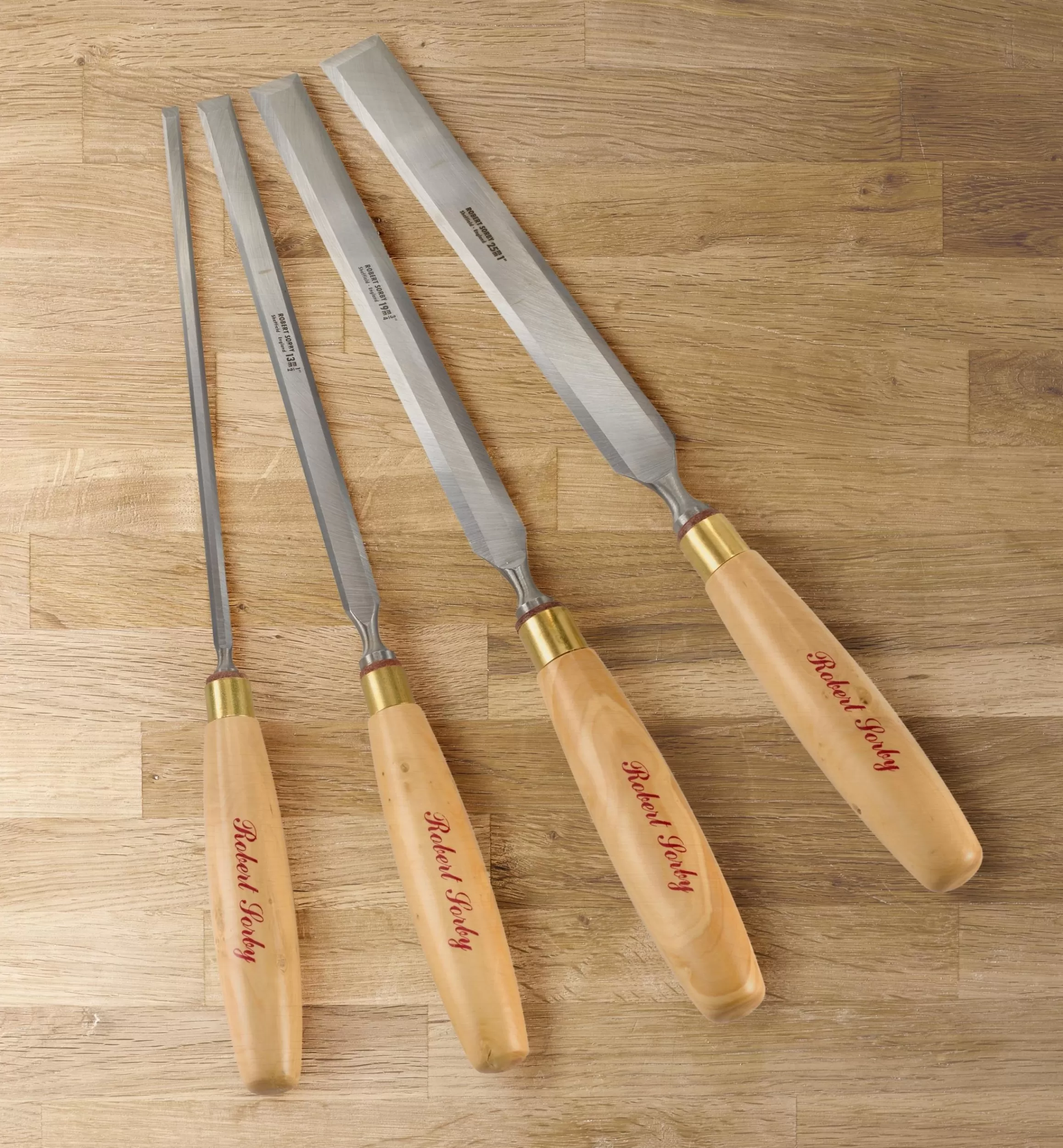 Lee Valley Sorby Boxwood-Handled Paring Chisels