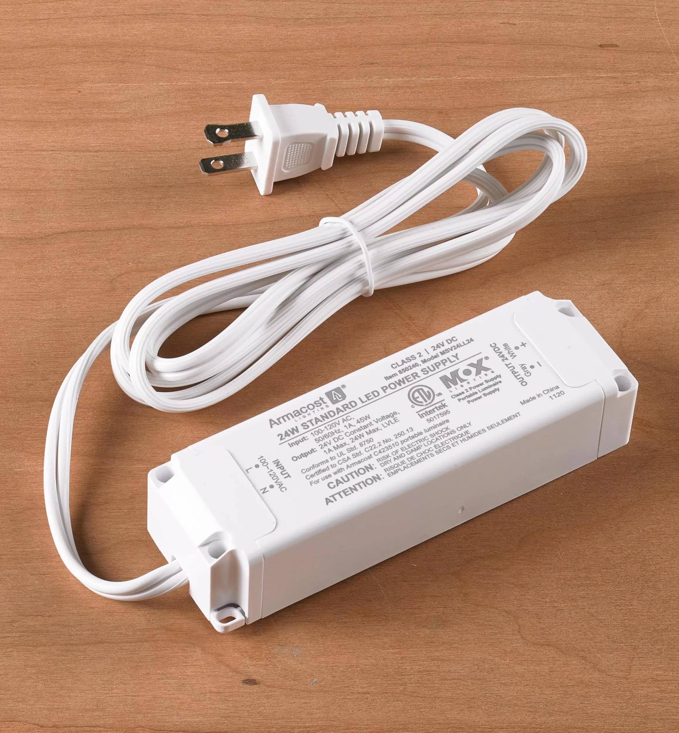Lee Valley Standard 24V Indoor Power Supplies For RGB+W LED Lights