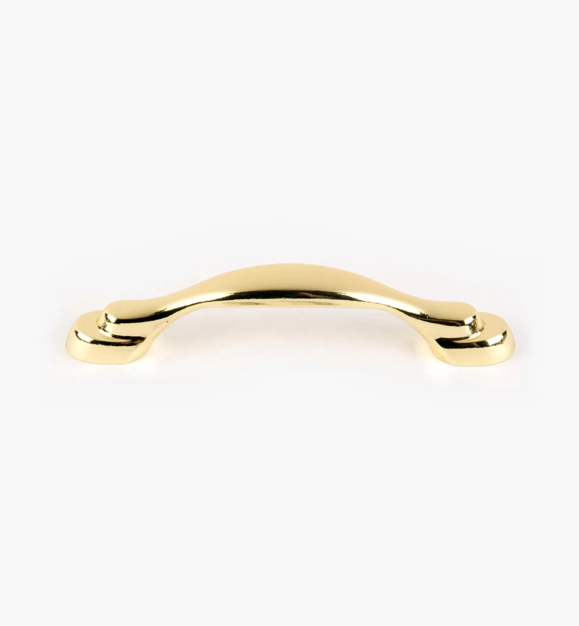 Lee Valley 4 1/4" Ultra-Bright Brass Finish Eclipse Pull