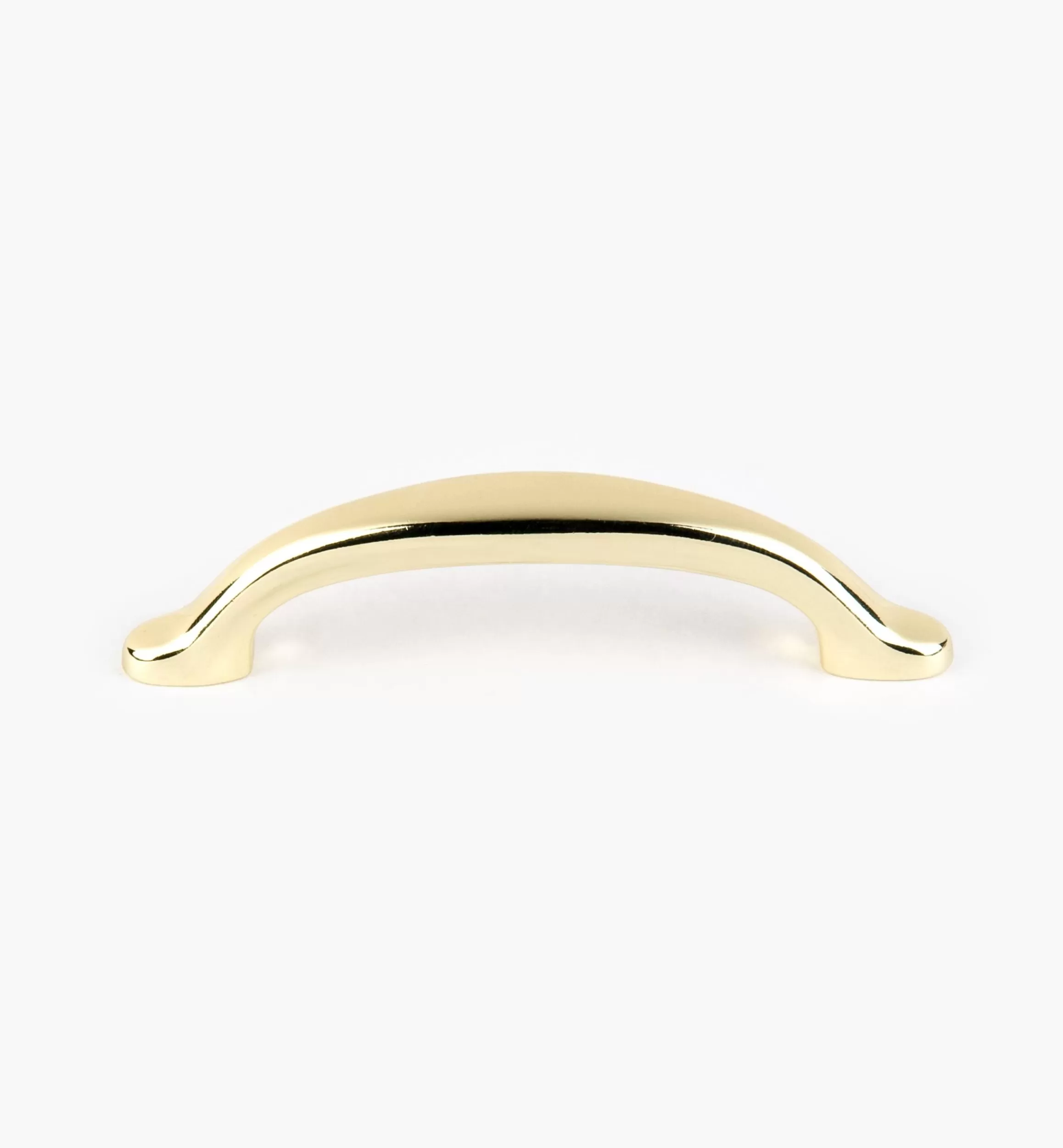 Lee Valley 4" Ultra-Bright Brass Finish Eclipse Pull