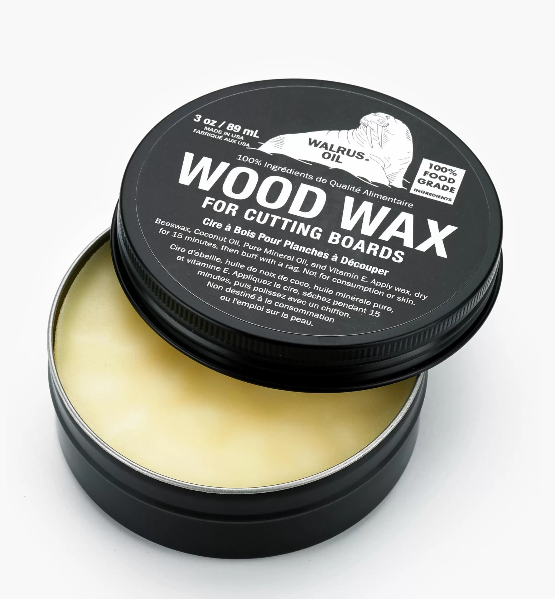 Lee Valley Walrus Oil Cutting Board Wax